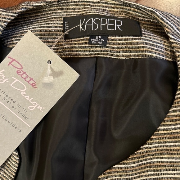 KASPER 2 Pc Set Open Blazer size 8P - Picture 3 of 13